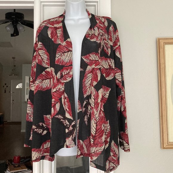 Southern Lady Tropical Floral Cardigan  New with Tags Medium - Picture 1 of 4